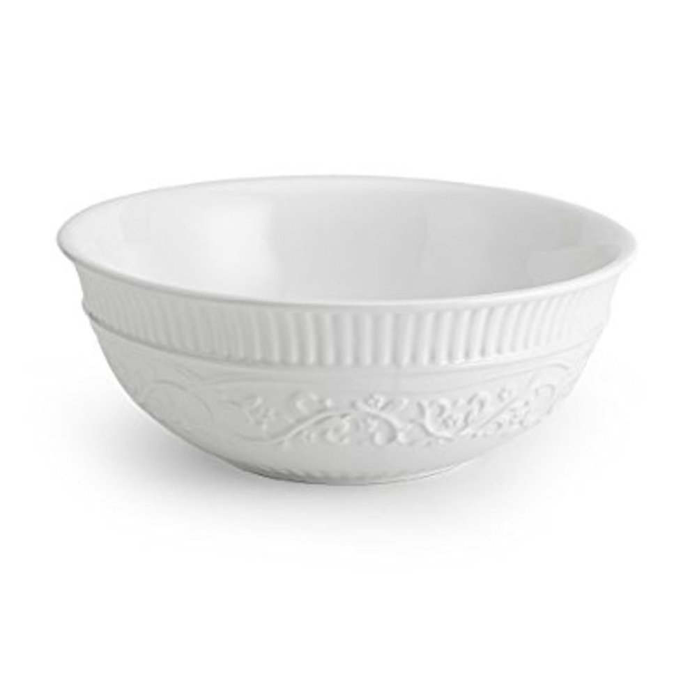 Mikasa Vegetable Serving Bowl NWT American Countryside White 8.5" NEW